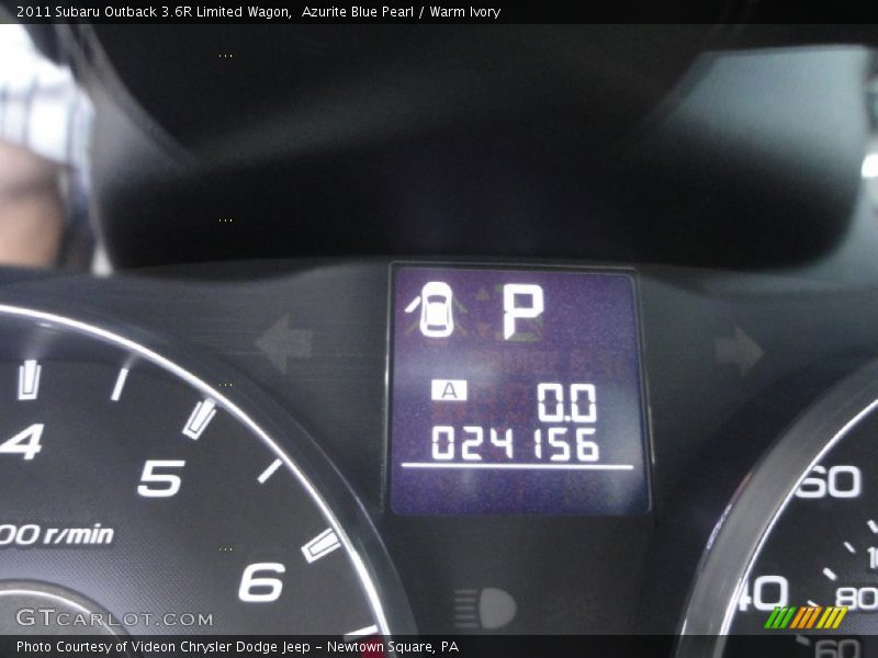 Azurite Blue Pearl / Warm Ivory 2011 Subaru Outback 3.6R Limited Wagon