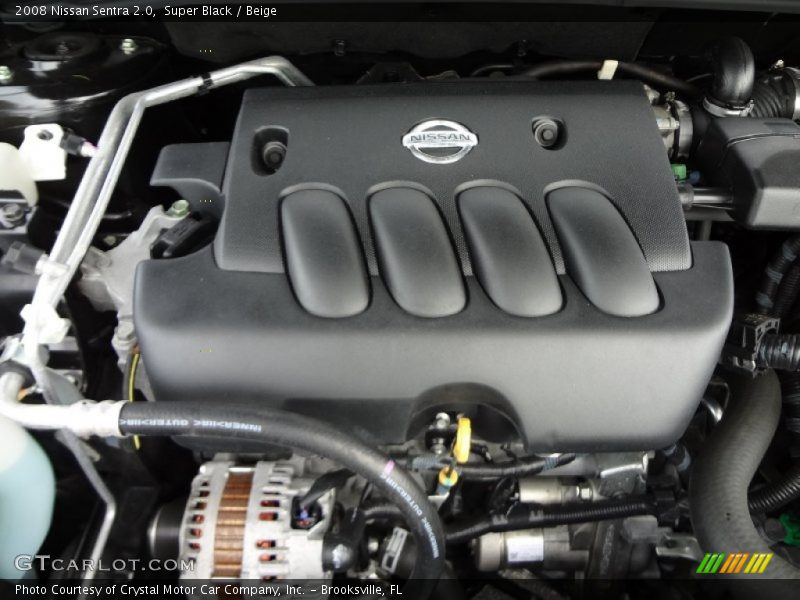 Super Black / Beige 2008 Nissan Sentra 2.0