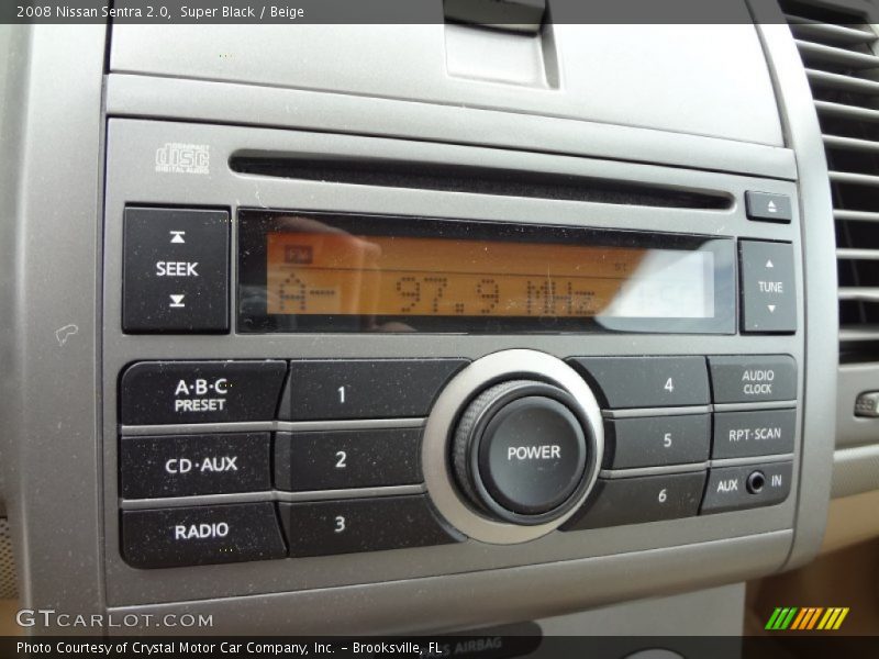 Super Black / Beige 2008 Nissan Sentra 2.0