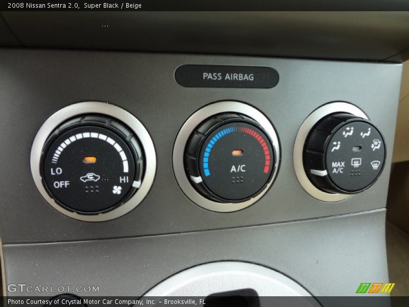 Super Black / Beige 2008 Nissan Sentra 2.0