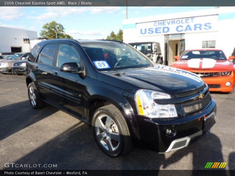 Black / Ebony 2009 Chevrolet Equinox Sport AWD