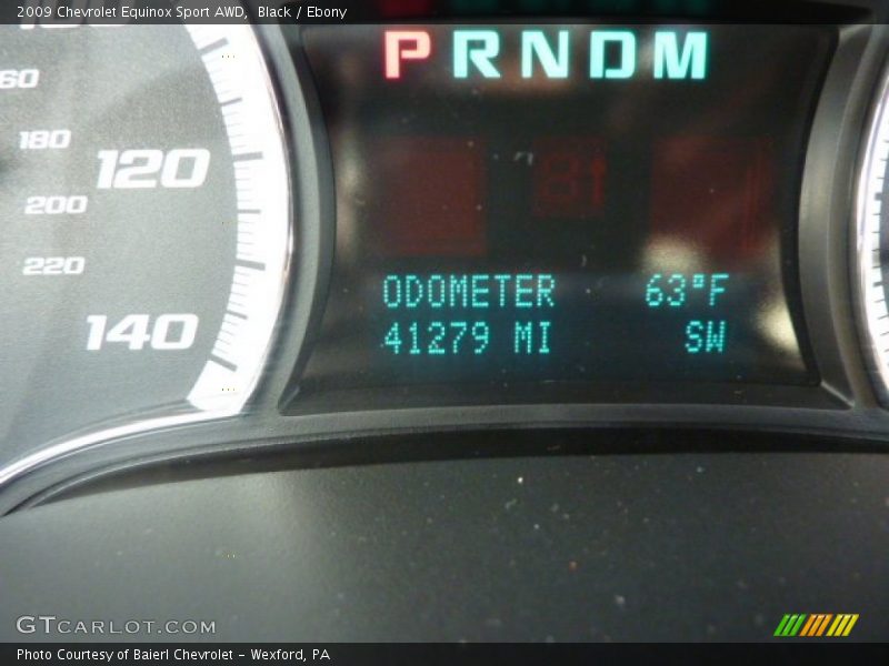 Black / Ebony 2009 Chevrolet Equinox Sport AWD