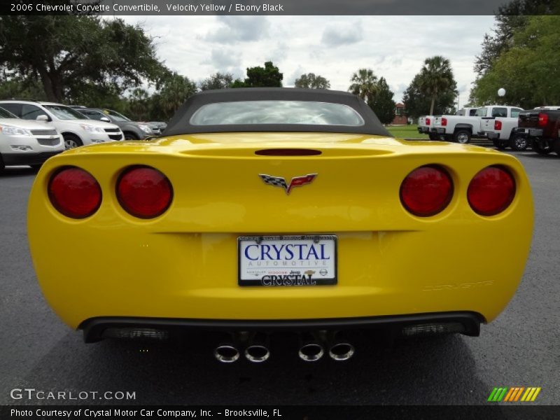 Velocity Yellow / Ebony Black 2006 Chevrolet Corvette Convertible
