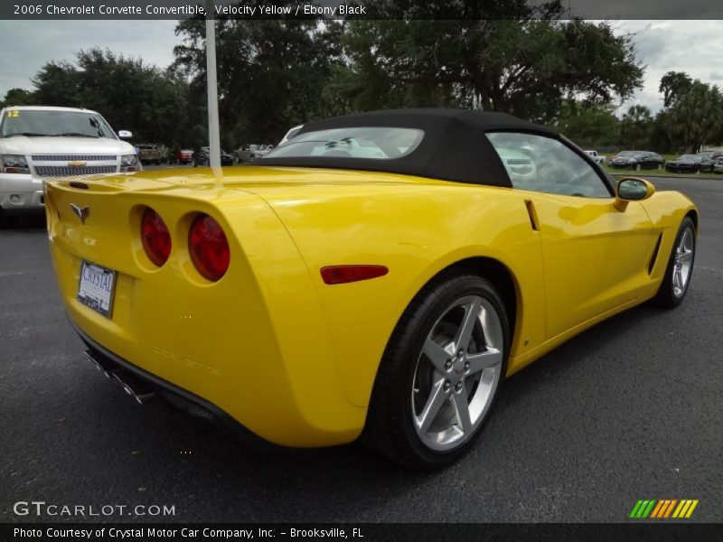 Velocity Yellow / Ebony Black 2006 Chevrolet Corvette Convertible