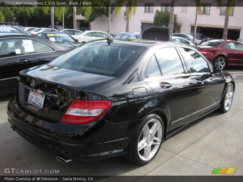 Black / Black 2010 Mercedes-Benz C 300 Sport