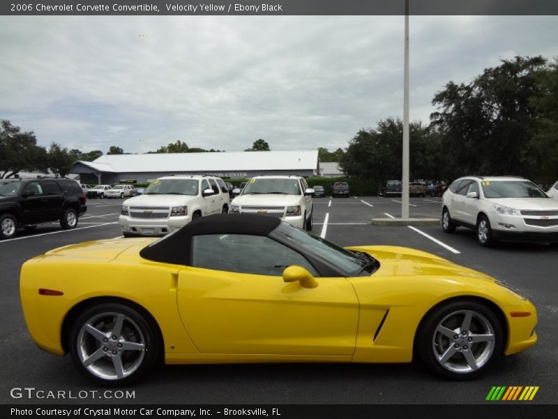 Velocity Yellow / Ebony Black 2006 Chevrolet Corvette Convertible