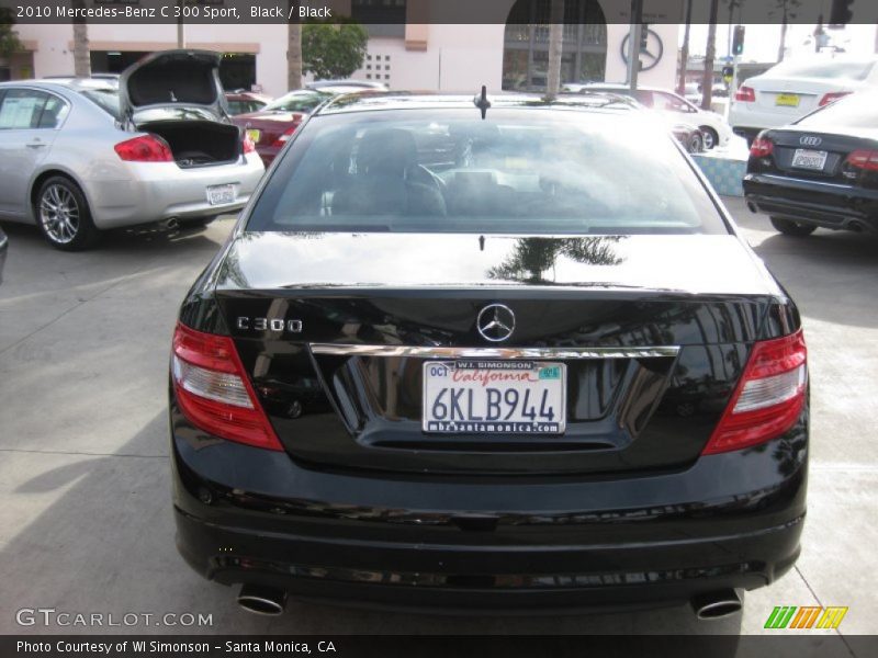 Black / Black 2010 Mercedes-Benz C 300 Sport
