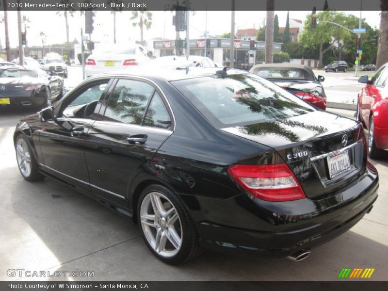 Black / Black 2010 Mercedes-Benz C 300 Sport