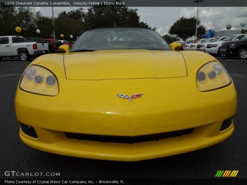 Velocity Yellow / Ebony Black 2006 Chevrolet Corvette Convertible