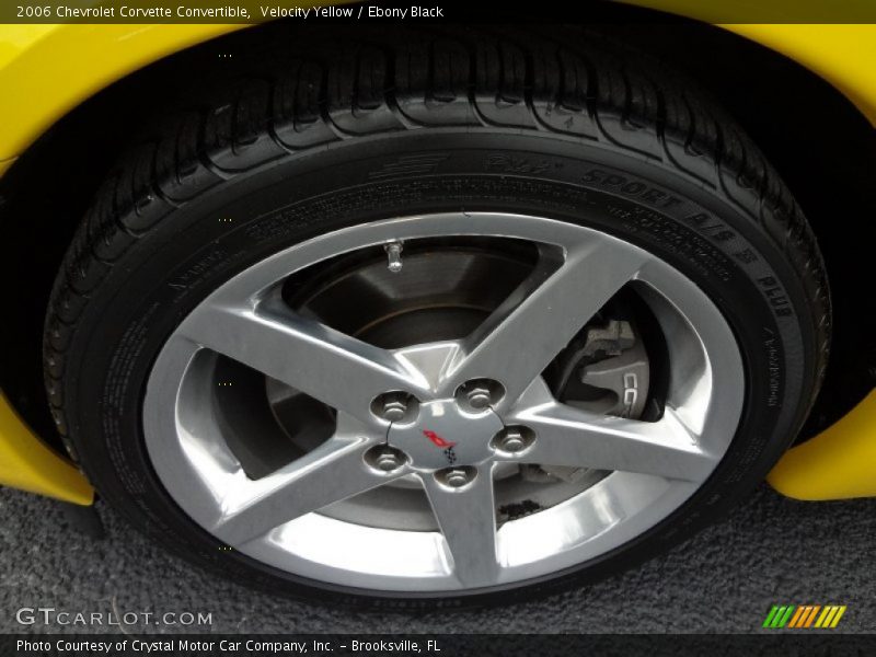 Velocity Yellow / Ebony Black 2006 Chevrolet Corvette Convertible