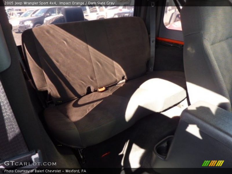 Impact Orange / Dark Slate Gray 2005 Jeep Wrangler Sport 4x4
