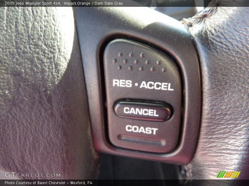 Impact Orange / Dark Slate Gray 2005 Jeep Wrangler Sport 4x4