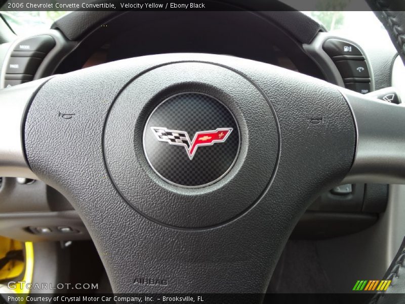 Velocity Yellow / Ebony Black 2006 Chevrolet Corvette Convertible