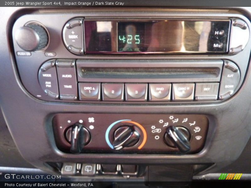 Impact Orange / Dark Slate Gray 2005 Jeep Wrangler Sport 4x4