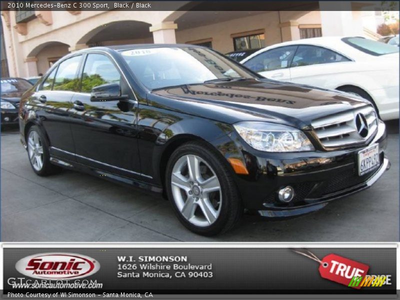 Black / Black 2010 Mercedes-Benz C 300 Sport