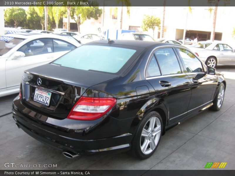 Black / Black 2010 Mercedes-Benz C 300 Sport