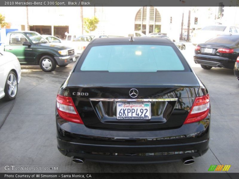 Black / Black 2010 Mercedes-Benz C 300 Sport