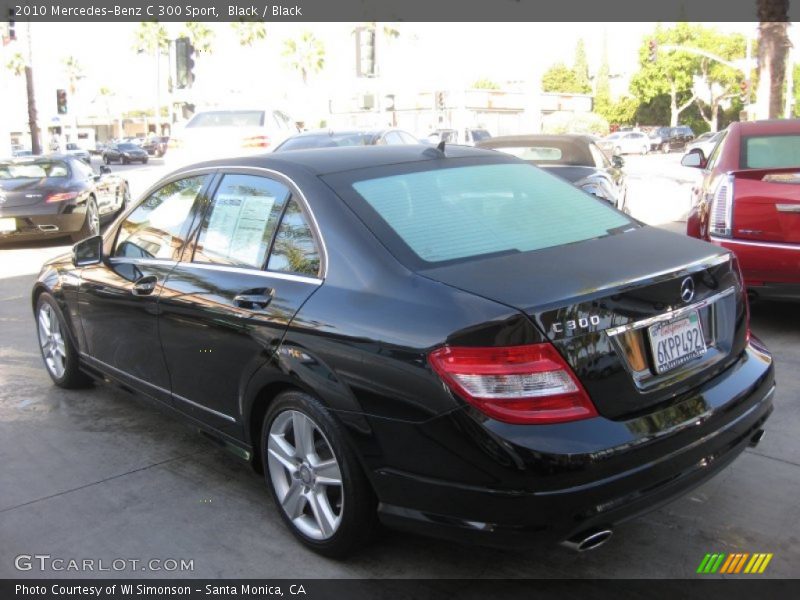 Black / Black 2010 Mercedes-Benz C 300 Sport