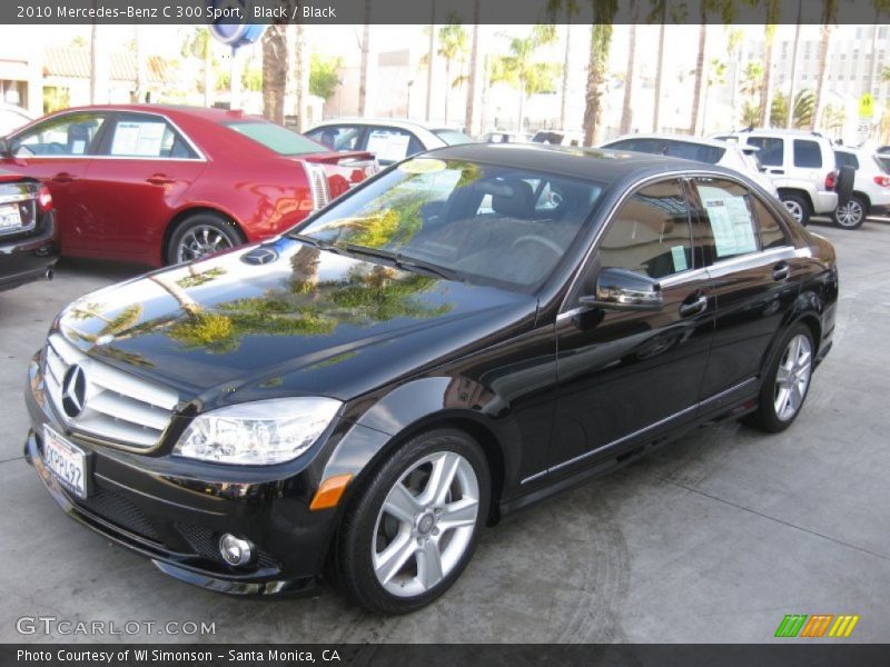 Black / Black 2010 Mercedes-Benz C 300 Sport