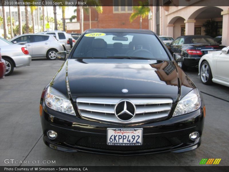 Black / Black 2010 Mercedes-Benz C 300 Sport