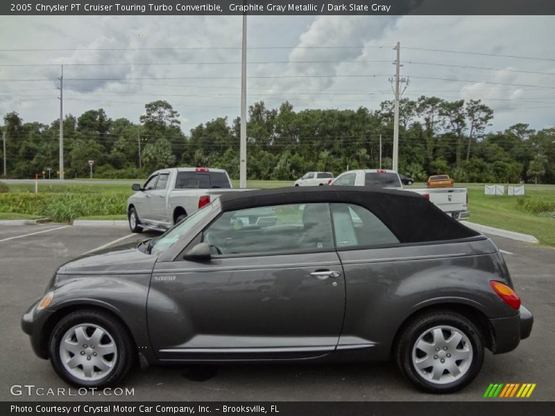 Graphite Gray Metallic / Dark Slate Gray 2005 Chrysler PT Cruiser Touring Turbo Convertible