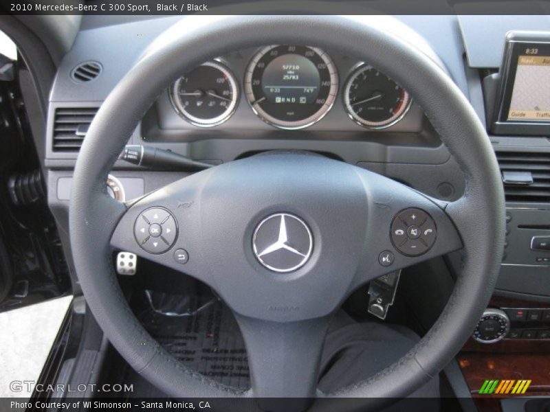 Black / Black 2010 Mercedes-Benz C 300 Sport