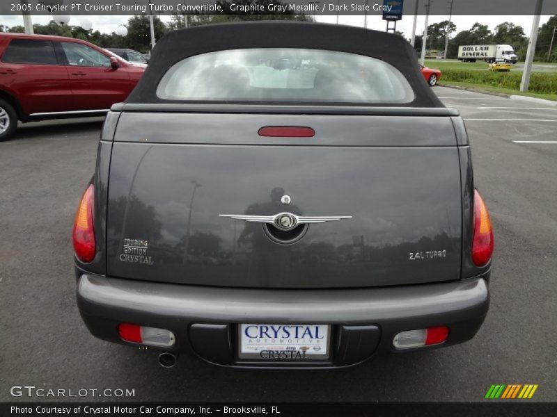 Graphite Gray Metallic / Dark Slate Gray 2005 Chrysler PT Cruiser Touring Turbo Convertible