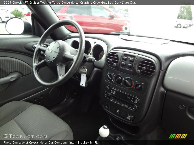 Graphite Gray Metallic / Dark Slate Gray 2005 Chrysler PT Cruiser Touring Turbo Convertible