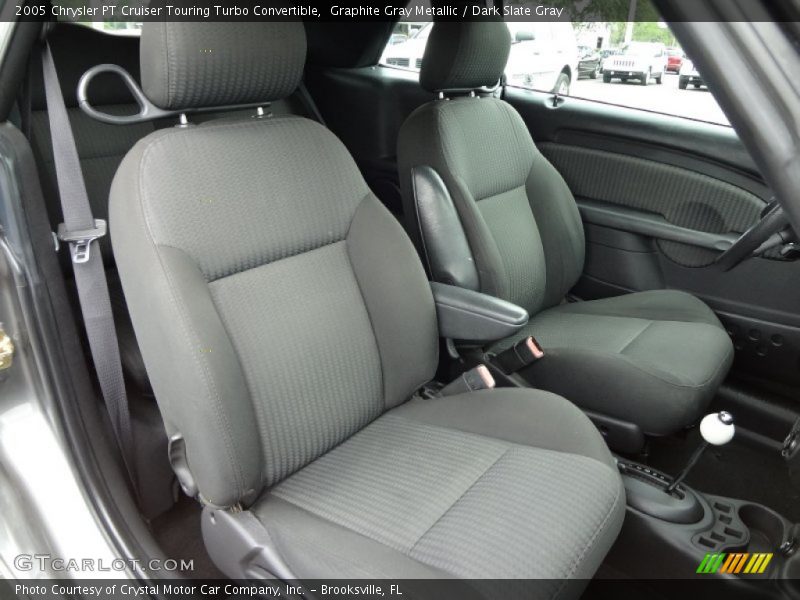 Graphite Gray Metallic / Dark Slate Gray 2005 Chrysler PT Cruiser Touring Turbo Convertible