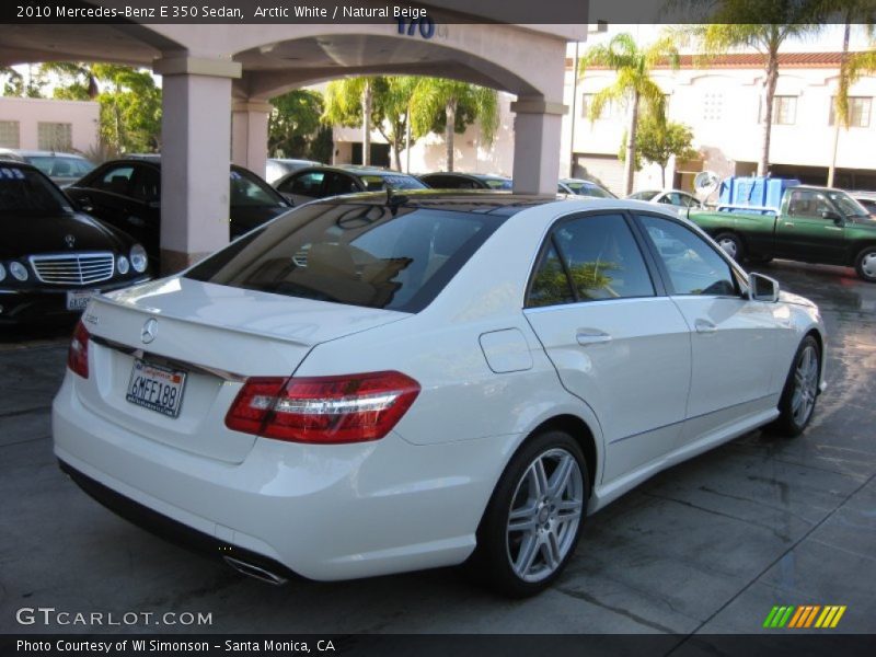 Arctic White / Natural Beige 2010 Mercedes-Benz E 350 Sedan