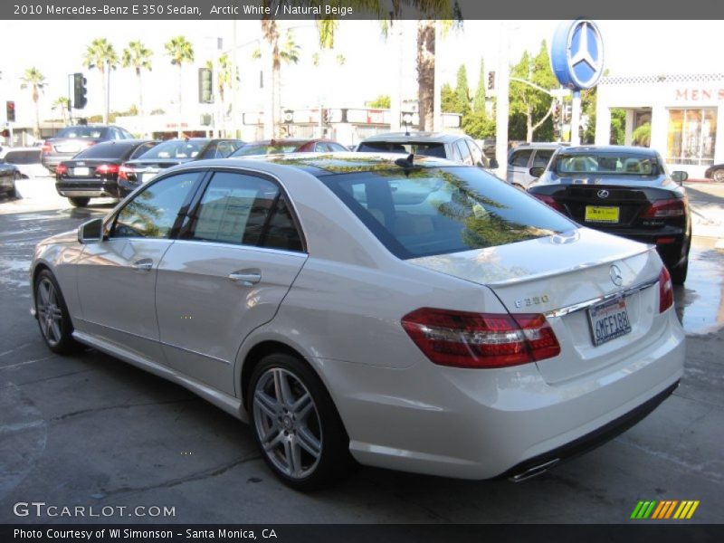Arctic White / Natural Beige 2010 Mercedes-Benz E 350 Sedan