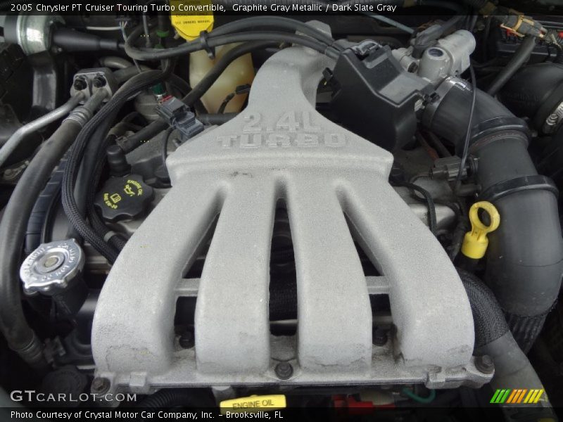 Graphite Gray Metallic / Dark Slate Gray 2005 Chrysler PT Cruiser Touring Turbo Convertible