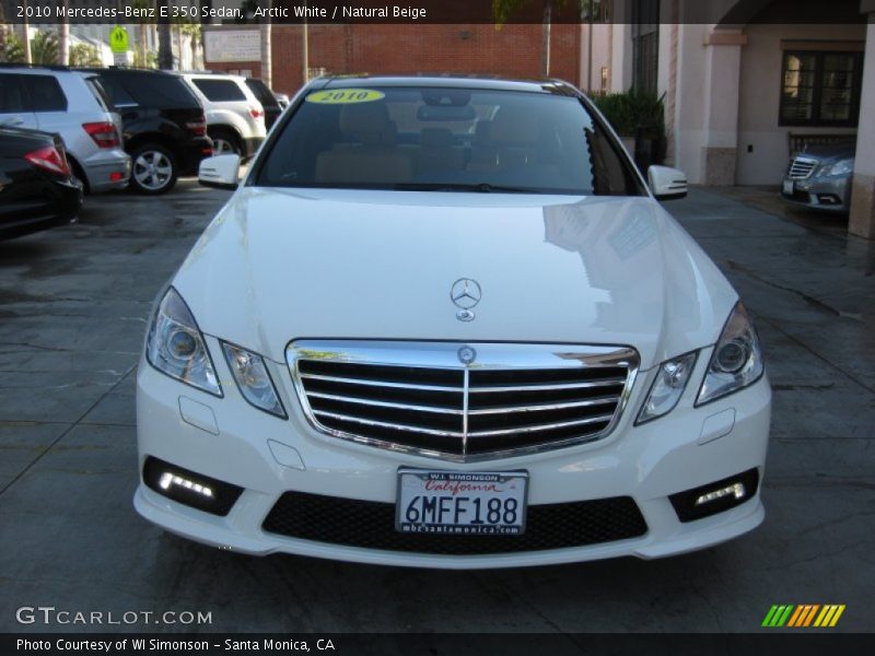 Arctic White / Natural Beige 2010 Mercedes-Benz E 350 Sedan