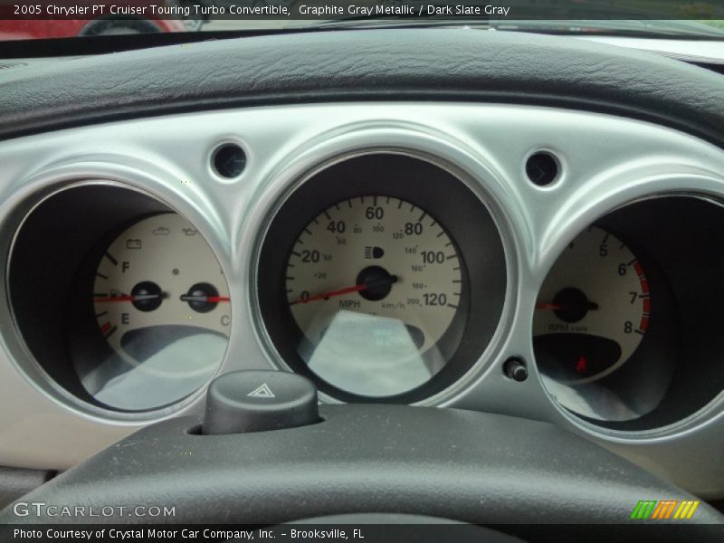 Graphite Gray Metallic / Dark Slate Gray 2005 Chrysler PT Cruiser Touring Turbo Convertible