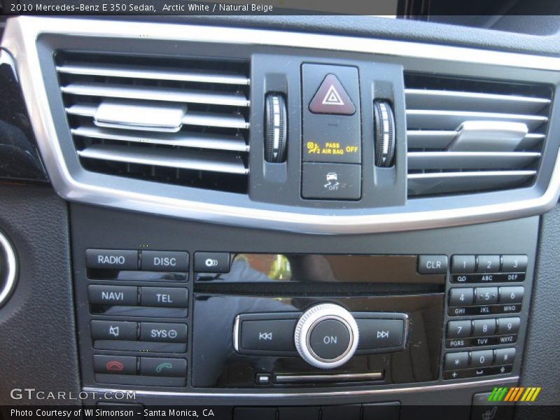 Arctic White / Natural Beige 2010 Mercedes-Benz E 350 Sedan