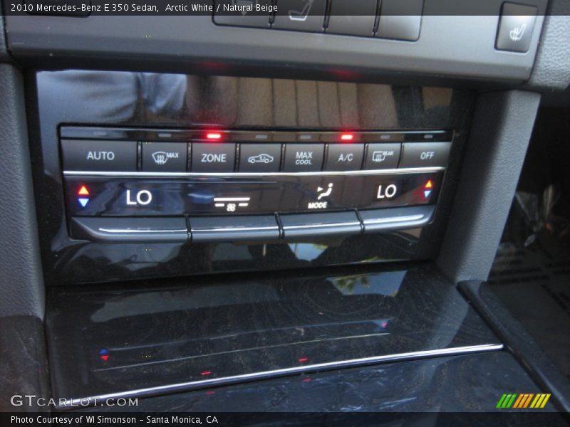 Arctic White / Natural Beige 2010 Mercedes-Benz E 350 Sedan