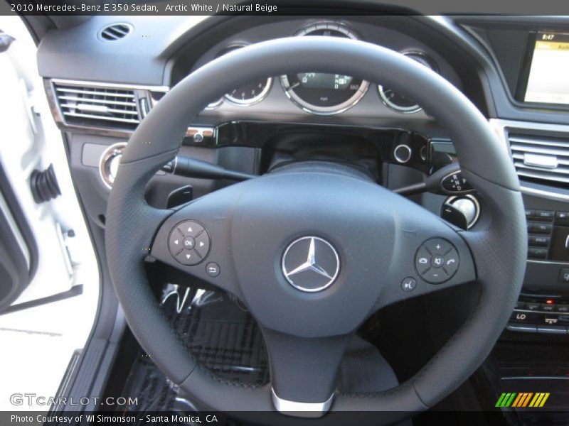 Arctic White / Natural Beige 2010 Mercedes-Benz E 350 Sedan
