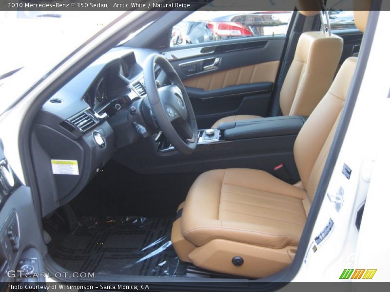 Arctic White / Natural Beige 2010 Mercedes-Benz E 350 Sedan