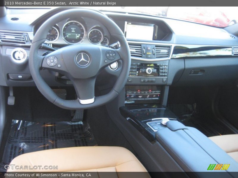 Arctic White / Natural Beige 2010 Mercedes-Benz E 350 Sedan