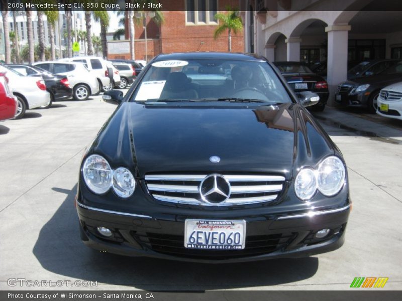 Black / Black 2009 Mercedes-Benz CLK 350 Coupe