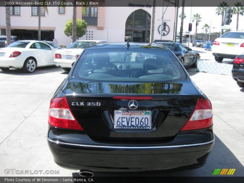 Black / Black 2009 Mercedes-Benz CLK 350 Coupe