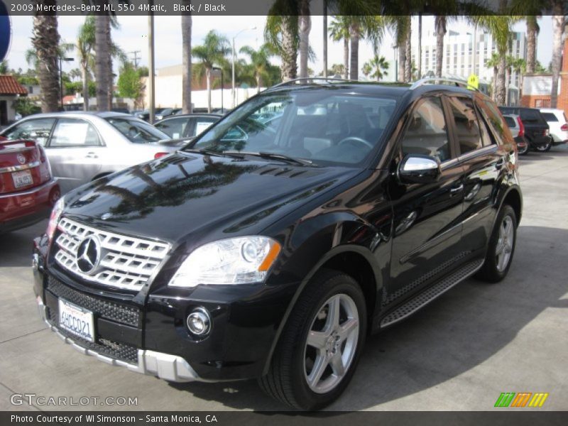Black / Black 2009 Mercedes-Benz ML 550 4Matic