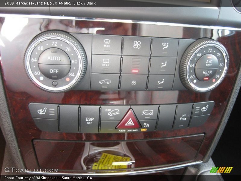 Black / Black 2009 Mercedes-Benz ML 550 4Matic