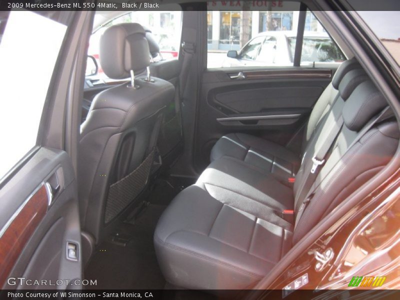 Black / Black 2009 Mercedes-Benz ML 550 4Matic