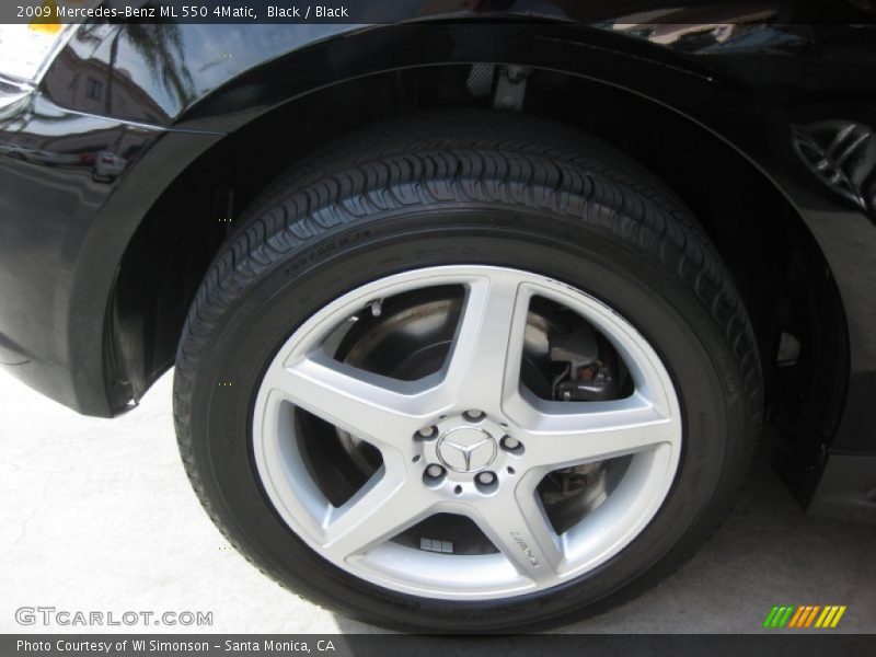 Black / Black 2009 Mercedes-Benz ML 550 4Matic