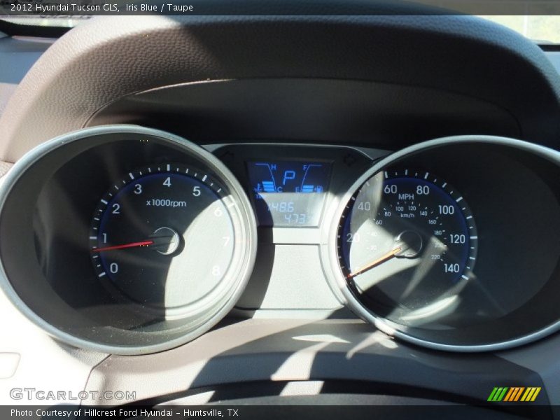 Iris Blue / Taupe 2012 Hyundai Tucson GLS