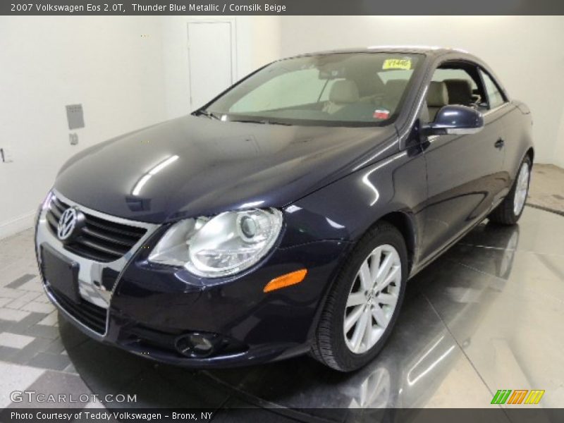 Thunder Blue Metallic / Cornsilk Beige 2007 Volkswagen Eos 2.0T