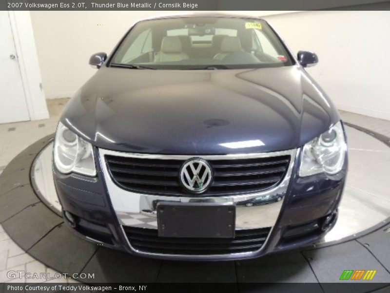 Thunder Blue Metallic / Cornsilk Beige 2007 Volkswagen Eos 2.0T