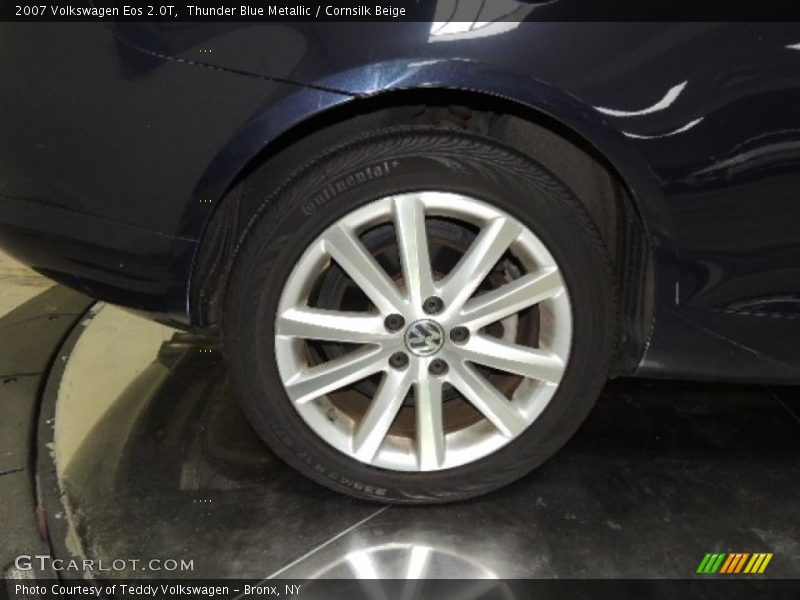 Thunder Blue Metallic / Cornsilk Beige 2007 Volkswagen Eos 2.0T