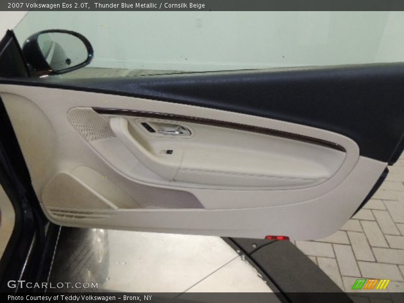 Thunder Blue Metallic / Cornsilk Beige 2007 Volkswagen Eos 2.0T